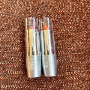 Wet n wild 516c sunset peach and 514a cherry frost lipsticks